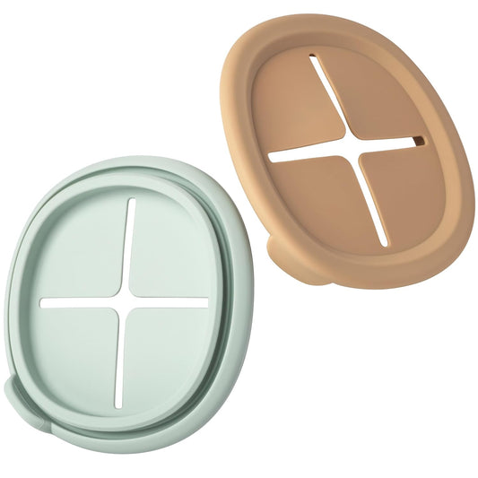 Moonkie Baby Storage Container Snack Lids for 8 oz | 2 Pack