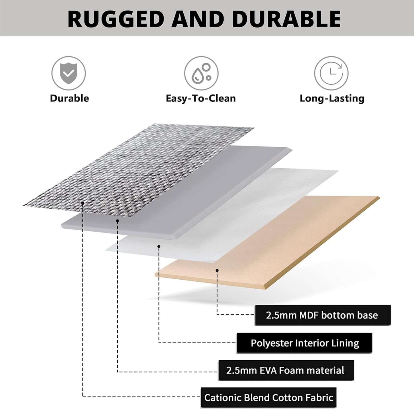 DECOMOMO Storage Baskets for Shelves - Fabric Storage Bins, Linen Closet Organizers and Storage (Green & White, Large - 3 Pack)