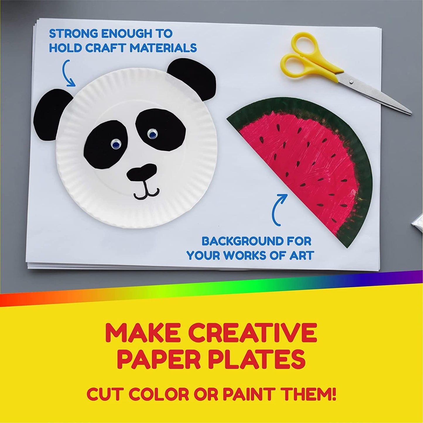 Hygloss Products Paper Plates - ‎Uncoated White Plate - Use for Foodware, Events, Activities, Crafts Projects and More - Environmentally Friendly - Recyclable and Disposable - 9-Inches - 500 Pack