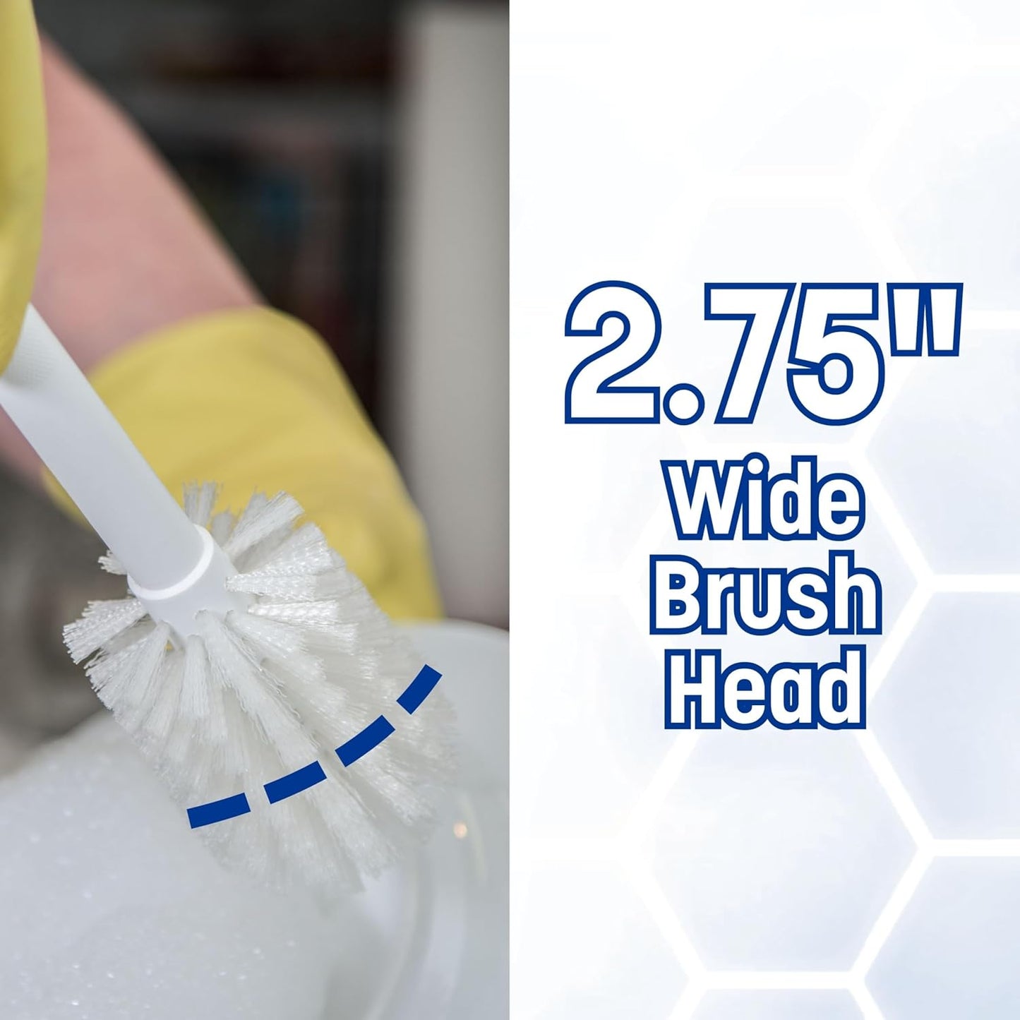 SPARTA 367600TC02 Plastic Household Dish Brush, Dish Brush, Dish Scrub Brush With Lightweight Or Break Resistant? For Cleaning, 11 Inches, White