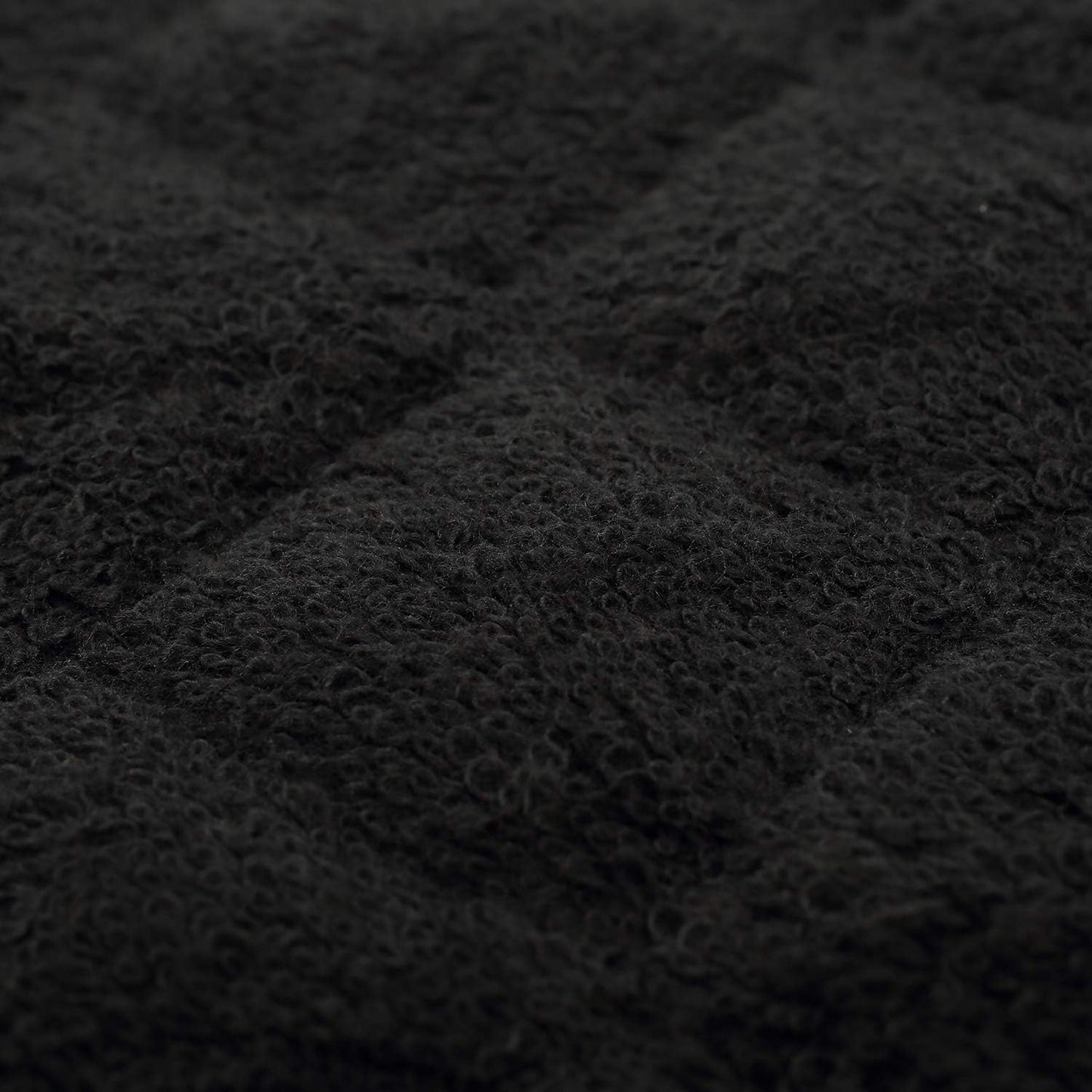 100% Cotton Kitchen Everyday Basic Terry Pot Holder Heat Resistant Coaster Potholder for Cooking and Baking Set of 5 Black