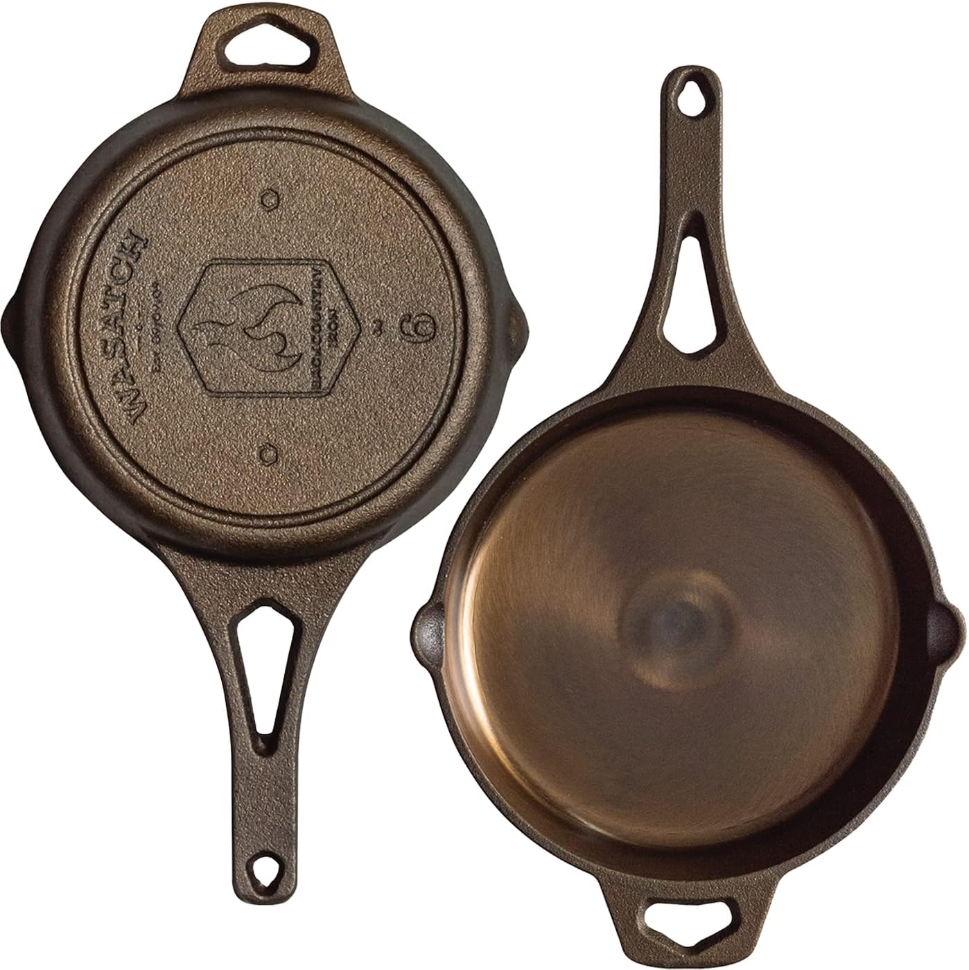 Backcountry Iron 6 Inch Smooth Wasatch Pre-Seasoned Round Cast Iron Skillet