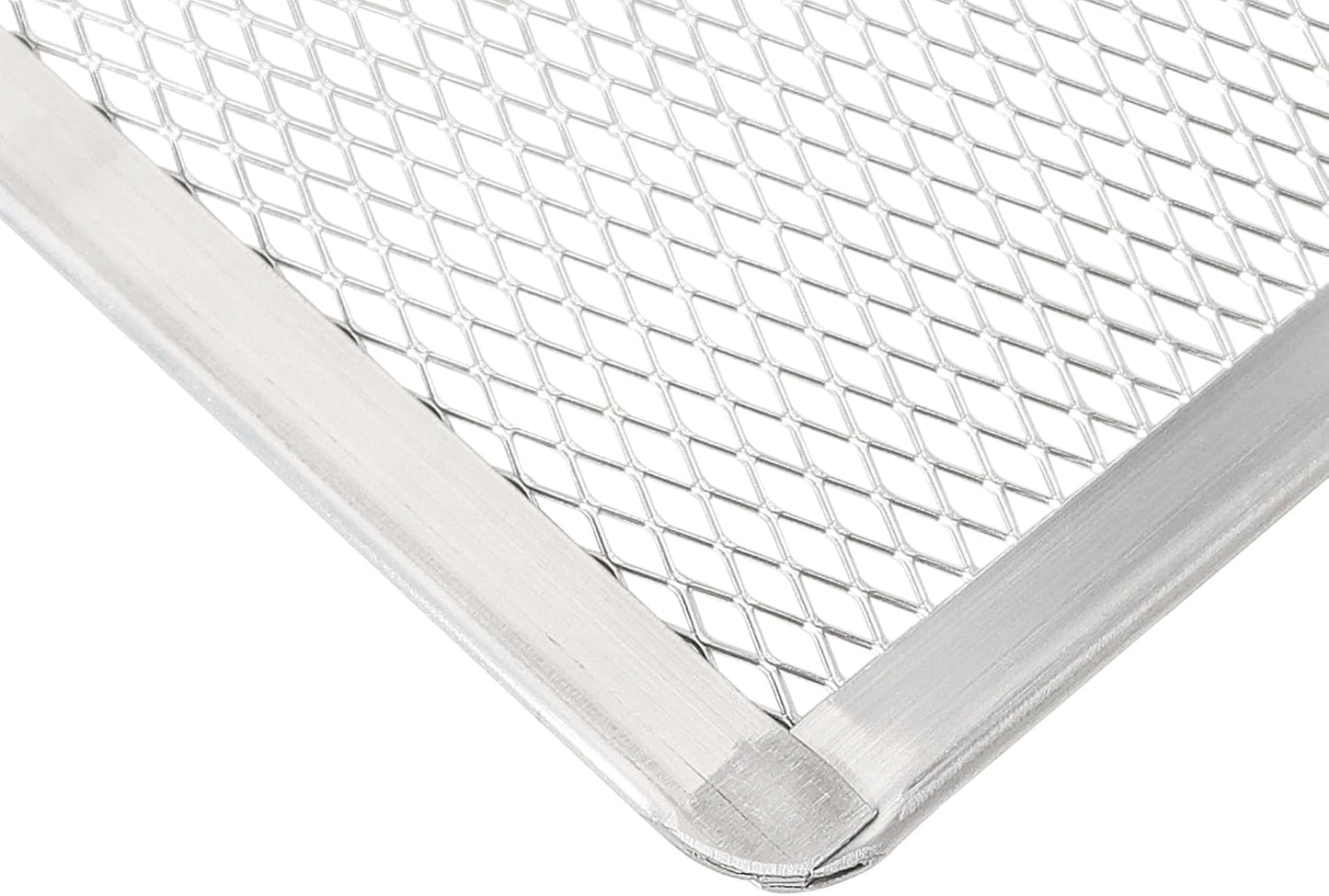 Pizza Screen 8 x 12 Inch 2 Pack Rectangular Aluminum Pizza Pan Restaurant-Grade Flatbread Screen Pizza Crisper Pan,Oven-Safe