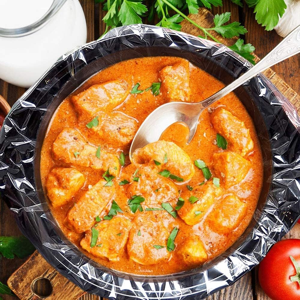 ECOOPTS Slow Cooker Liners (30 Liners), 14" × 22" Pot Liners Fit 6-10 Quarts, Disposable Cooking Bags Suitable for Oval & Round Pot, BPA Free (14" × 22")