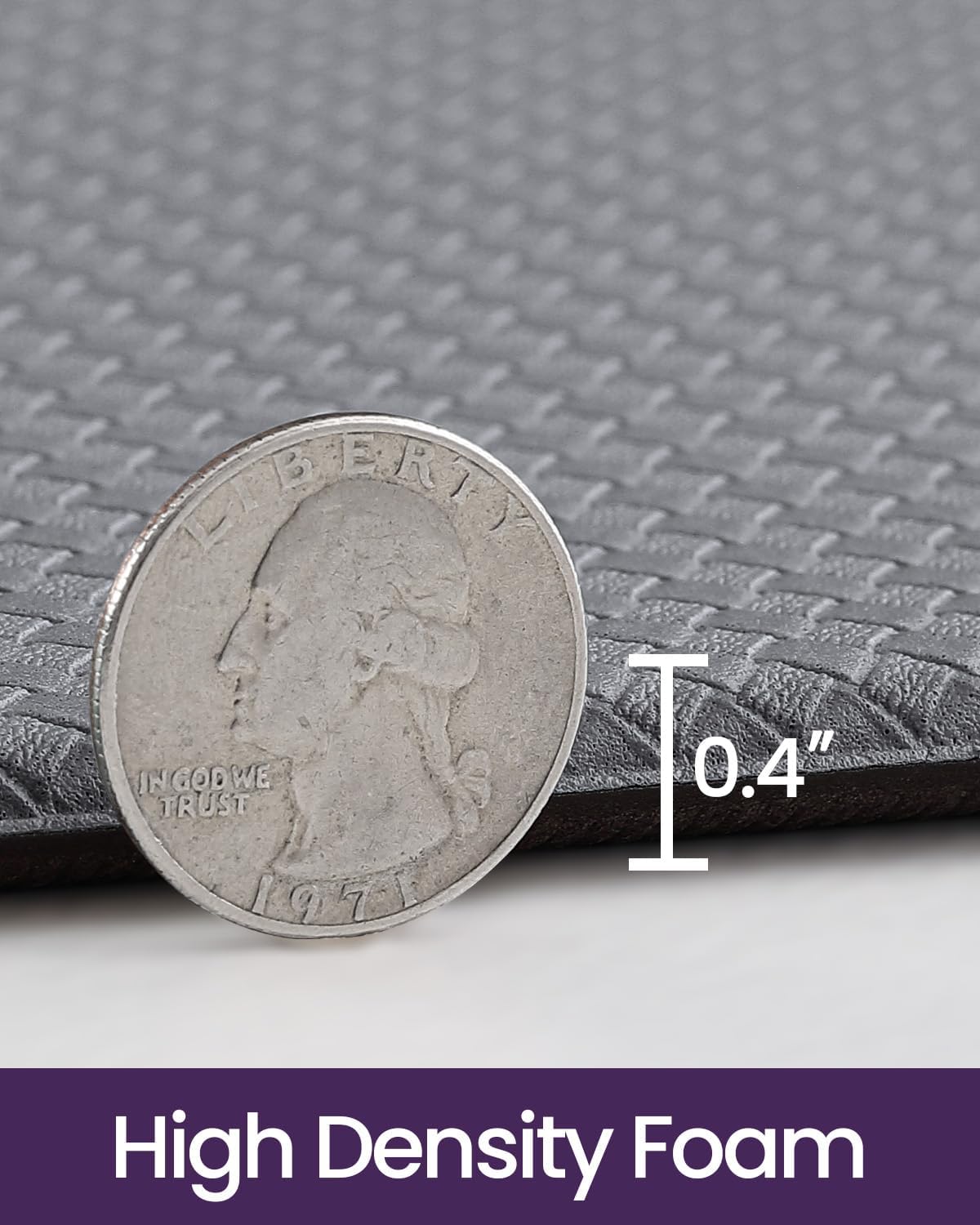 DEXI Kitchen Floor Mats Cushioned Anti Fatigue,17x79,Long Standing Runner Rug Waterproof, Comfort Memory Foam Padded for Front Sink Laundry, Grey