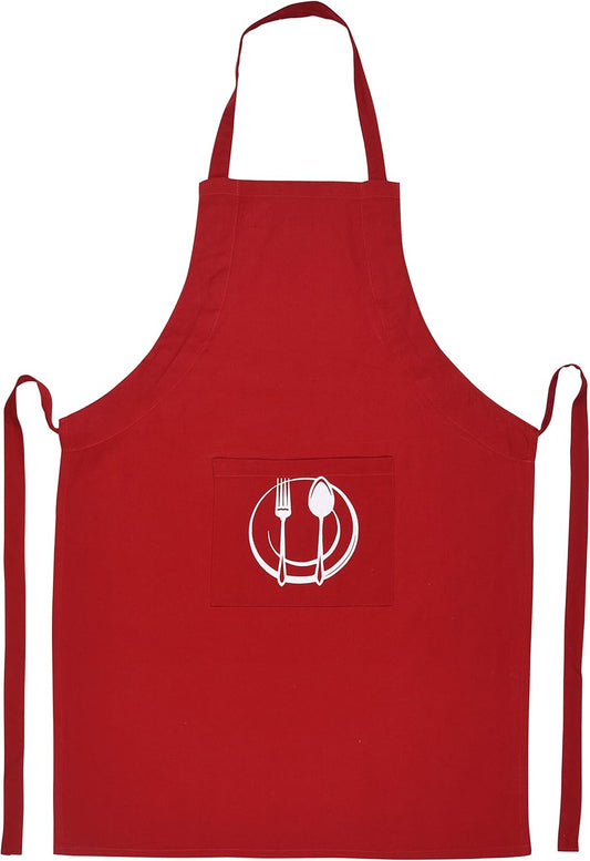 Urban Villa Unisex Apron with Printed Pockets Heavier Quality Everyday Use Over Sized 24 by 36 inches