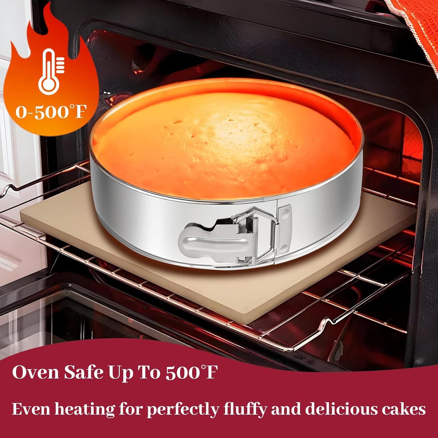 7 Inch Springform Pan 304 Stainless Steel Nonstick Leakproof Springform Cake Pan with Removable Bottom, Round Spring Form Cheesecake Pans