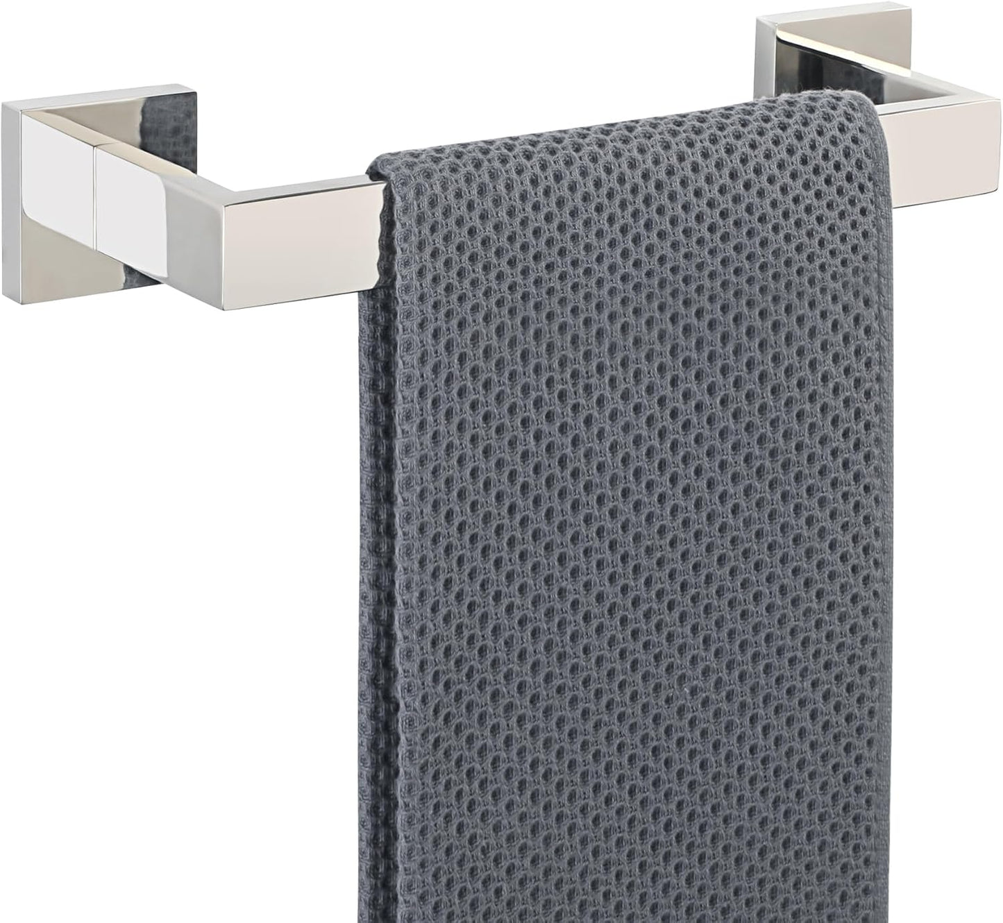 Alise Polished Chrome Towel Bars,11.82 Inch Towel Holder Towel Racks for Bathroom and Lavatory,SUS304 Stainless Steel Hand Towel Hanger Rail Wall Mount,Useable Length 10.04 Inch Towel Bar, GYT030-C