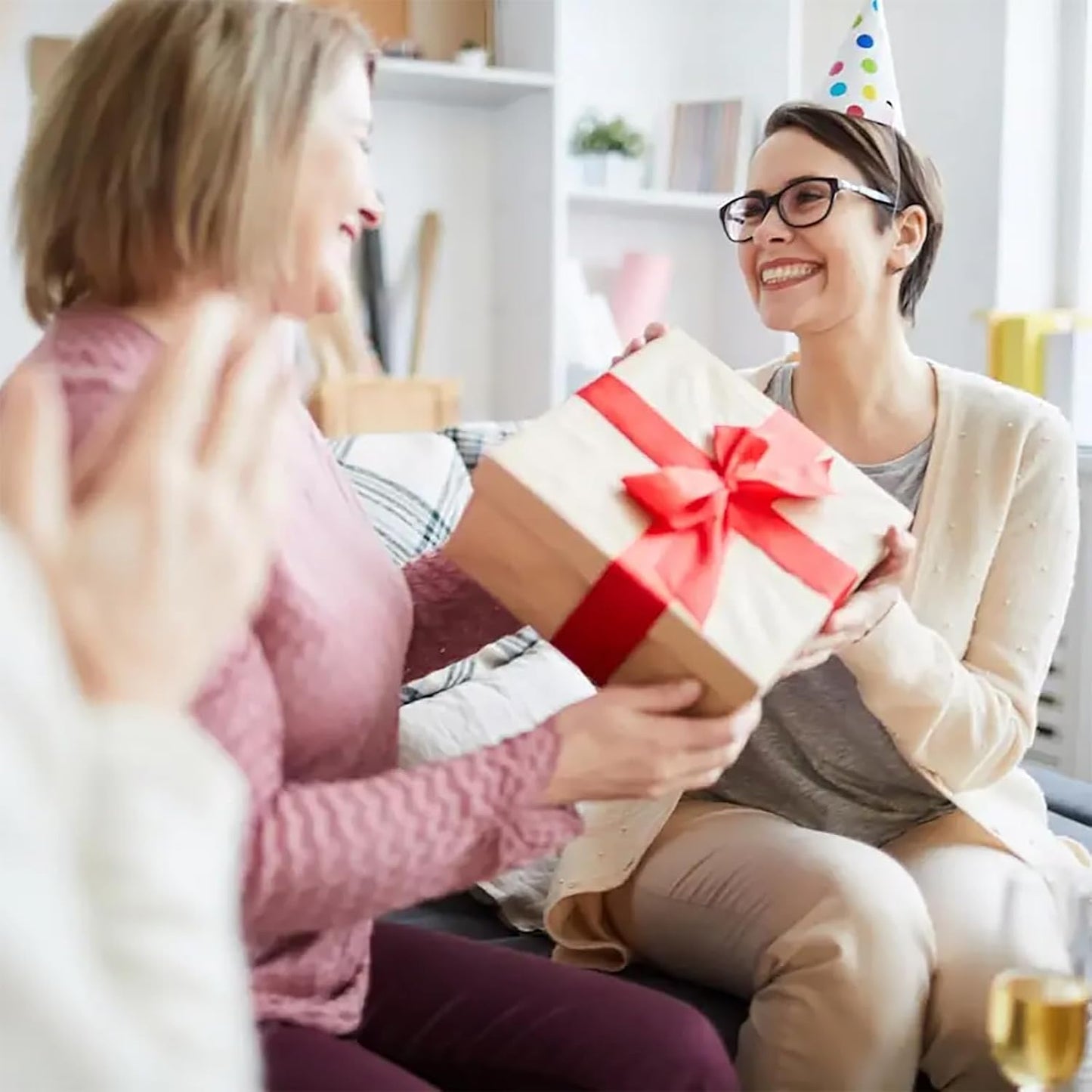 Zippered Silverware Storage Box, with Felt Lined and Clear Lid, Gray Fabric Chest Case for Storage and Organizing Utensils, Silverware, Flatware, Cutlery, Large Containers(No Cutlery Included)