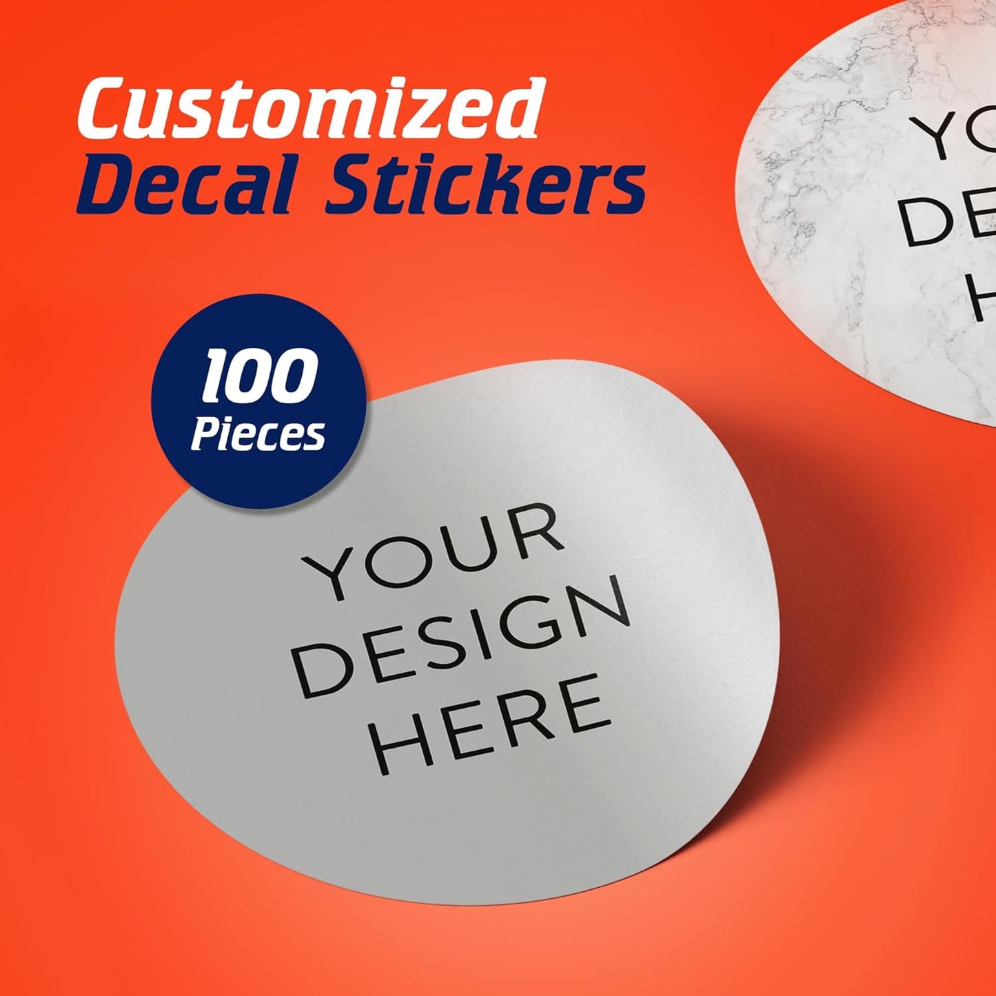 Custom Vinyl Stickers - Upload Your own Image, Text, Design, Logo - Personalized Logo Labels for Handmade, Packaging, Bottle, Jars, Candle, Brand Stickers (Gray, 3x3) 5-1000