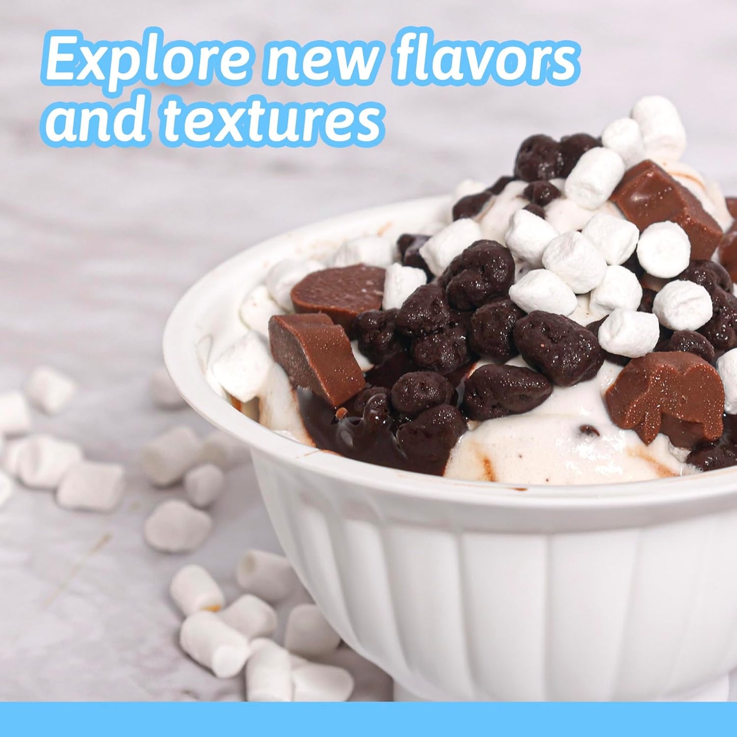 Palm and Plenty Dehydrated Marshmallow Bits | For Cereal, Hot Chocolate, Cocoa, Ice Cream, Desserts | Irresistible Sweet Treats for Snacking and Baking - Vanilla, 2.20 Lbs. (Two 1.1lb bags)