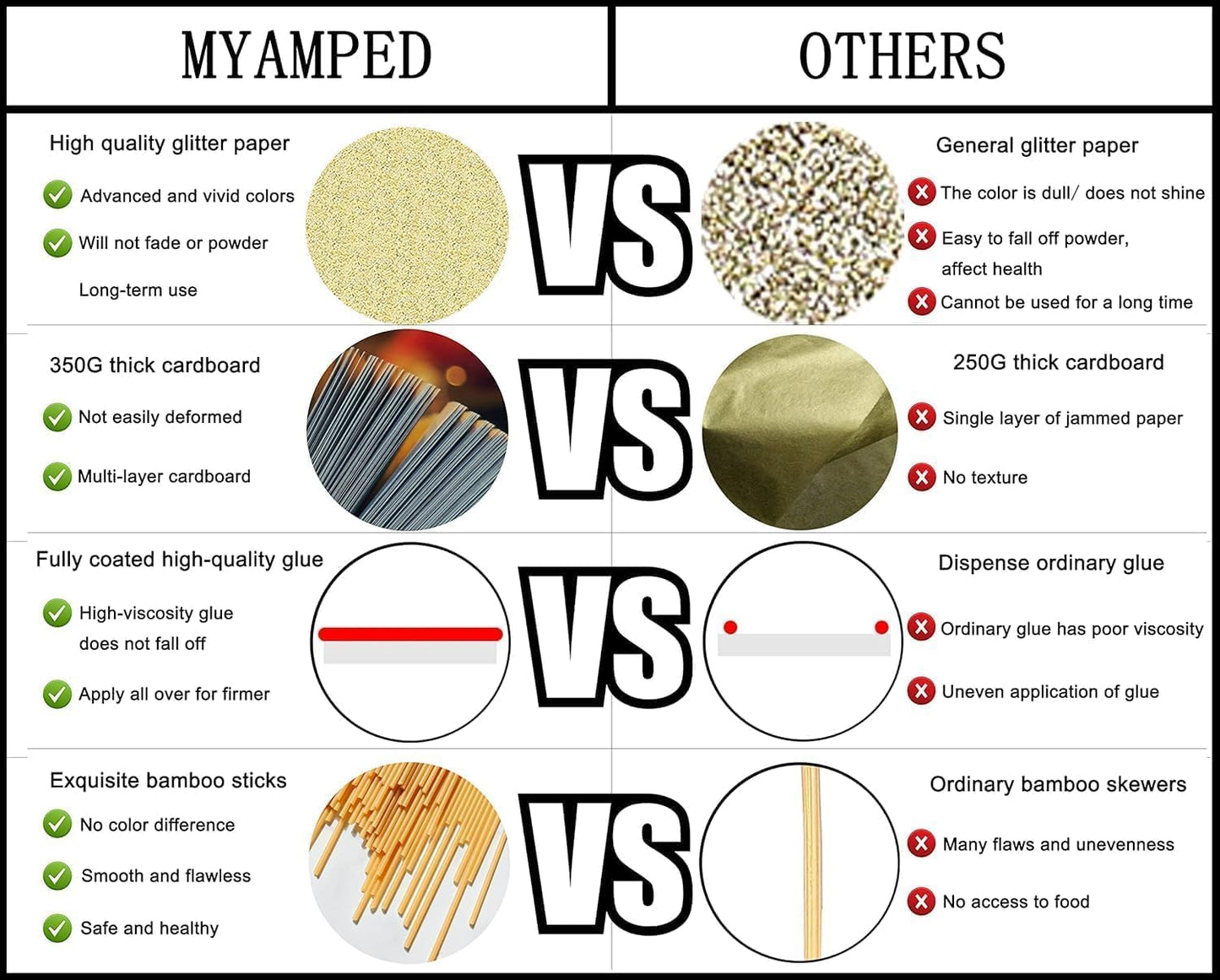 Happy Birthday Cake Topper - Glitter Silver Birthday Cake Top Decorations (Silver)