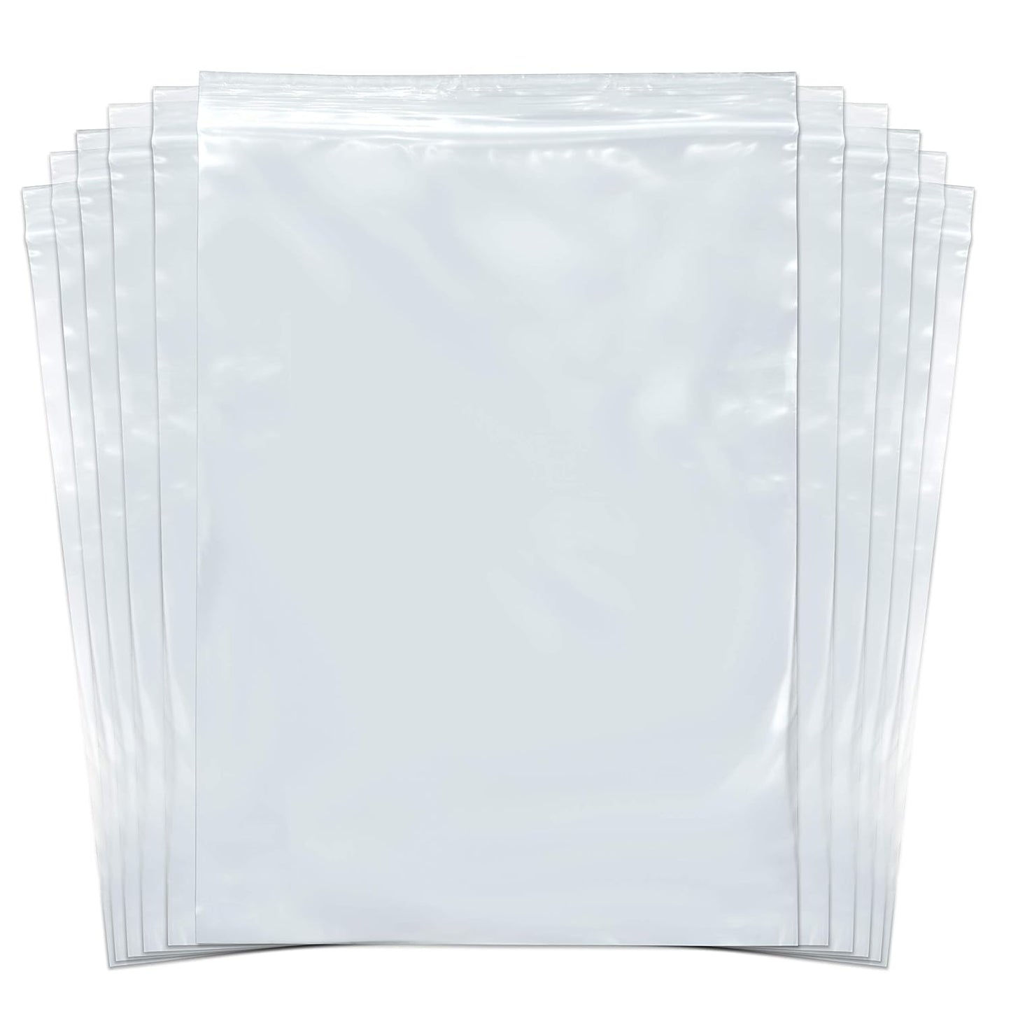 SNL Quality Zipper Locking Reclosable Clear Disposable Plastic Bags, Strong | 9" X 12" - 2 MIL - 100 Bags