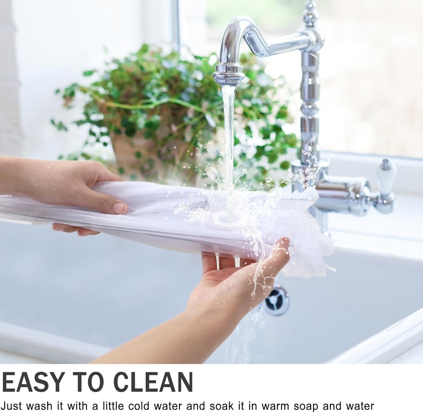 JULBEAR 2 Pcs 40x24inches Extra Large Mesh Food Cover Tent Umbrella Food Screen Covers for Outside Pop-up Mesh Collapsible Food Nets for Parties Picnics Outdoor BBQs Collapsible