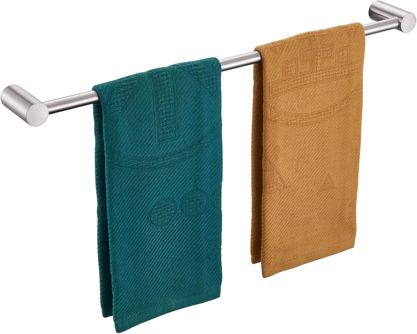 KOKOSIRI Bath Towel Bar for Bathroom 20 Inches Brushed Nickel Towel Rack for Lavatory Wall Mounted Bathroom Accessories Stainless Steel, B4007BR-L20