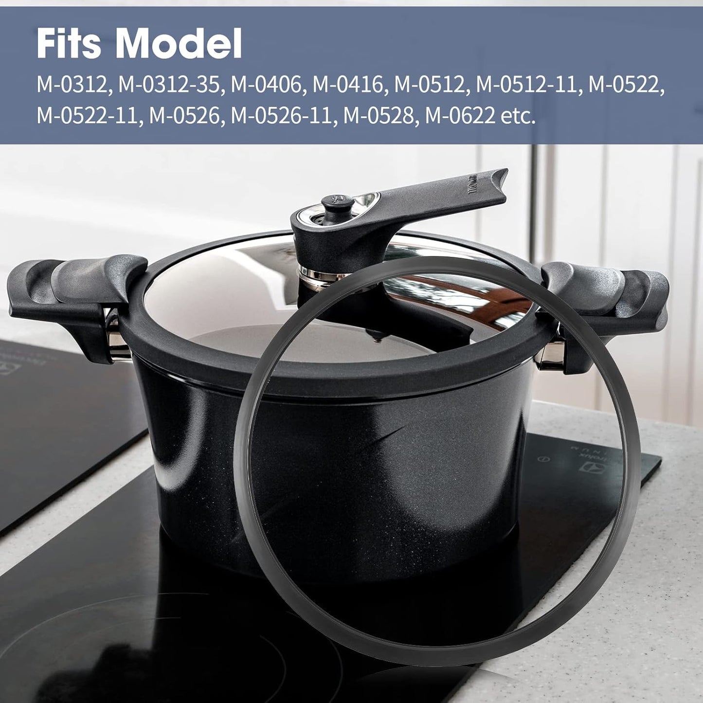 S-9882 Pressure Cooker Gasket,Canner Sealing Replacement for Mirro Pressure Gasket 12qt/16qt/22qt,M-0512,M-0522,M-0312, M-0406,M-0416,M-0526,M-0622