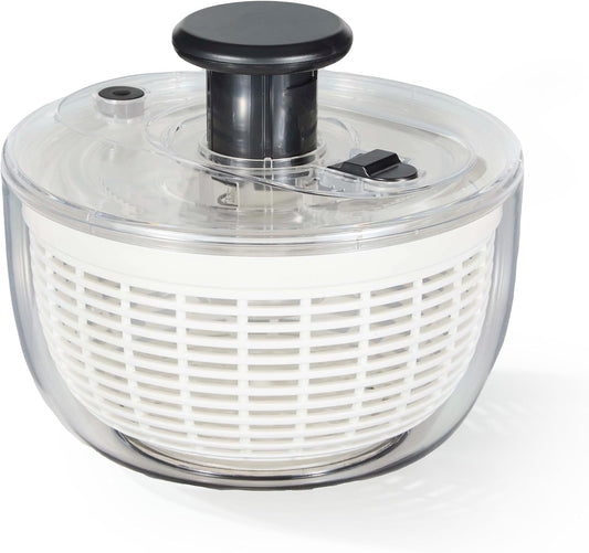 CAROTE 6.34 Qt Salad Spinner Large Lettuce Spinner Vegetable Fruit Washer, Vegetable Cleaner Salad Cleaner Lettuce Washer, Non-Slip Base, BPA-Free