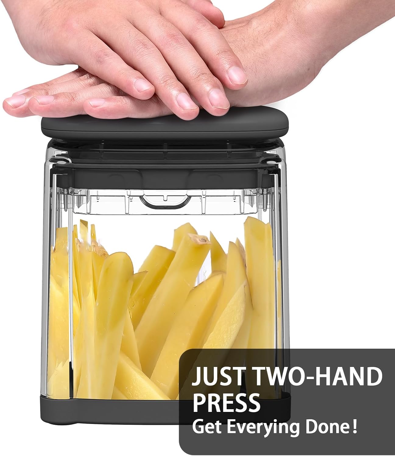 French Fry Cutter, Solucky Potato Onion Cutter, Professional Homestyle Vegetable Chopper Dicer, Great for Potatoes Carrots Cucumbers Zucchini Peppers 3/8 inch Blade(Only 1 Blade)