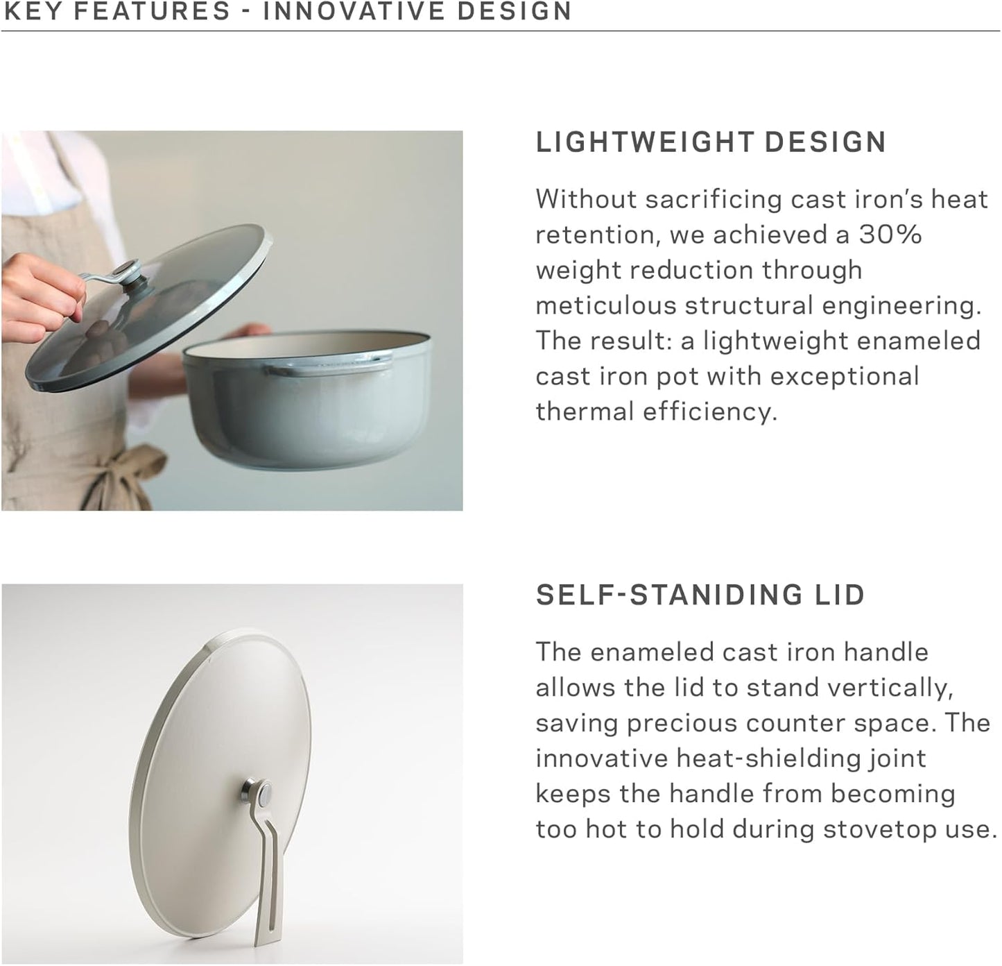 Vermicular Oven Pot 2.0 | Lightweight Enameled Cast Iron Pot | 26cm (5.9 Qt) | Non-Toxic | Induction-compatible | Dutch Oven | Made in Japan | Deep Ocean Blue