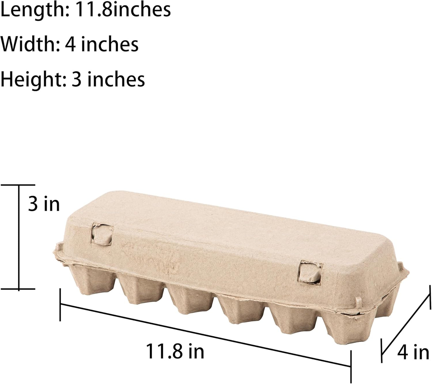 15 Pack Egg Cartons Cheap Bulk, 12 Count Egg Storage Containers Holder, Sturdy Natural Pulp Material Perfect for Storing Extra Eggs