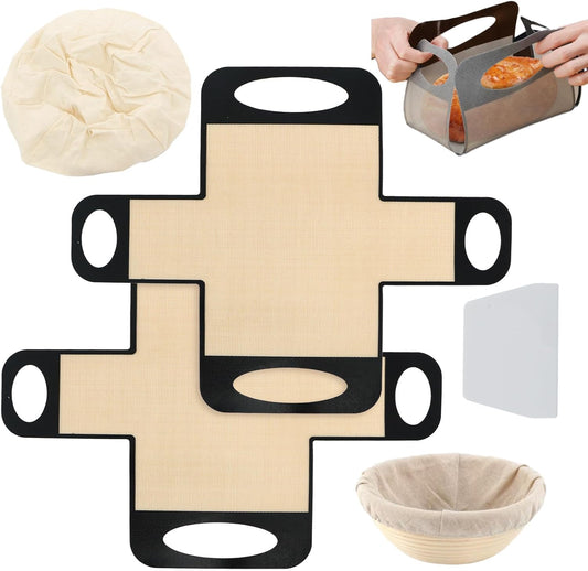 2 PCS Bread Pan Liners, Reusable Bread Liners for Baking, Food Grade Loaf Panliners, Non-Stick and Easy to Clean, Suitable for 9 * 5 inch Baking Pan