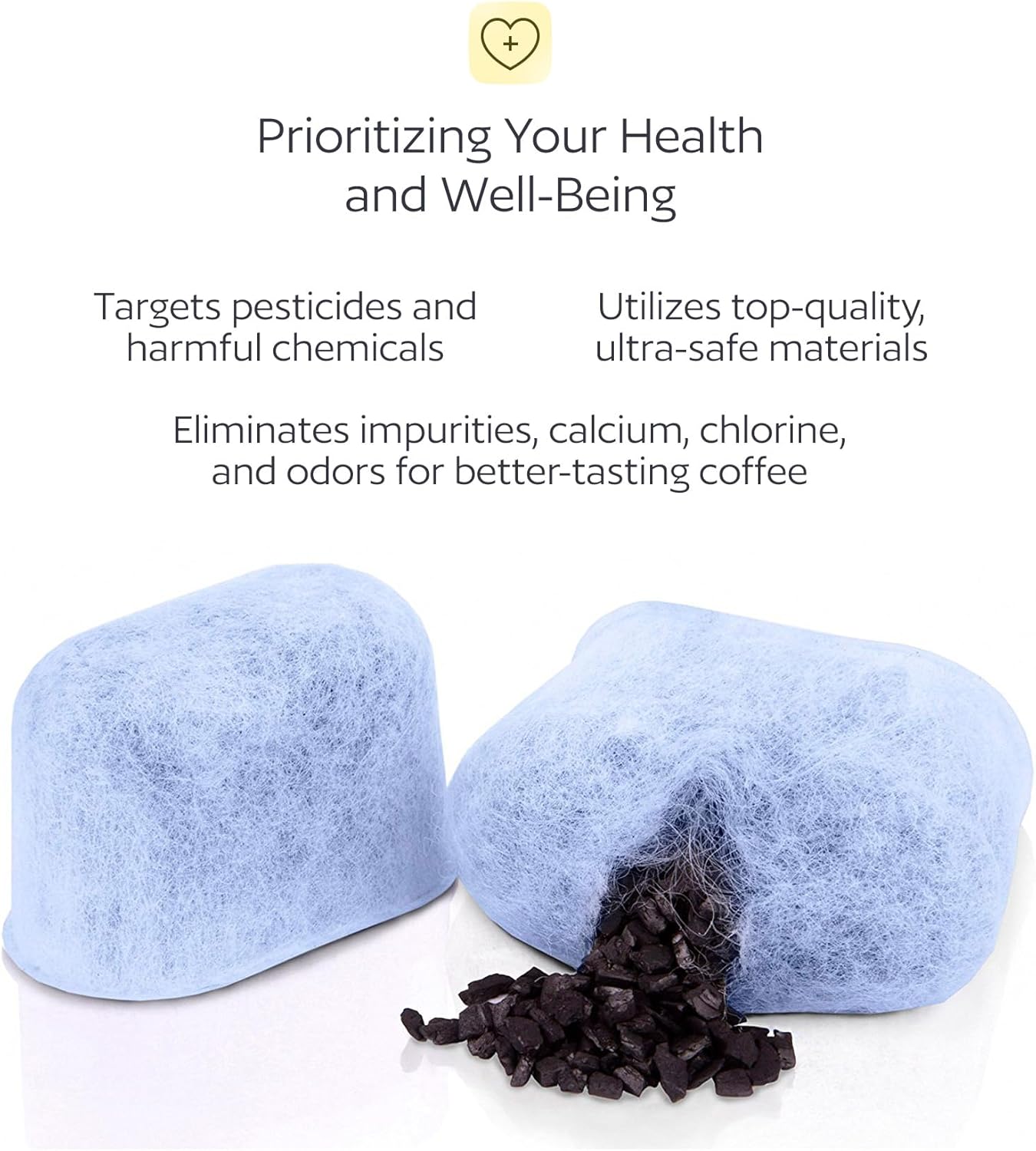 GoodCups 12 Water Filters for Keurig K-Duo, K-Classic, K-Elite, K-Select, K-Cafe, K-Compact, K-Mini - Replacement Water Filter for 1.0 and 2.0 Keurig Coffee Makers - Compatible with all Keurig Brewers