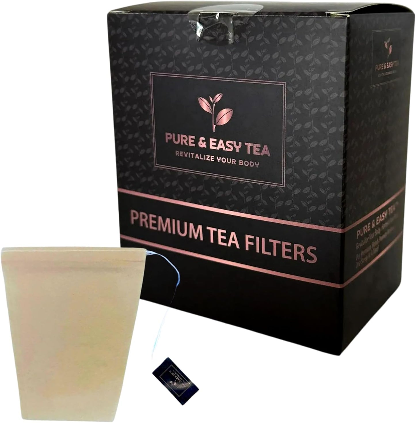 Premium Tea Filter Bags, Natural Drawstring Tea Infusers for Loose Leaf, Unbleached & Eco-Friendly, Disposable Steeping Sachets, Pack of 150