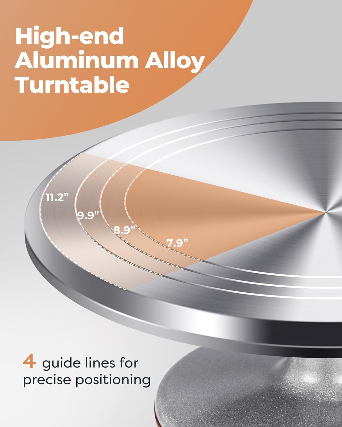 Kootek Aluminium Cake Turntable, 12 Inch Rotating Cake Stand, 35 pcs Cake Decorating Kit Supplies with 24 Numbered Icing Piping Tips, 2 Frosting Spatula, Pastry Bags and Other Baking Tools