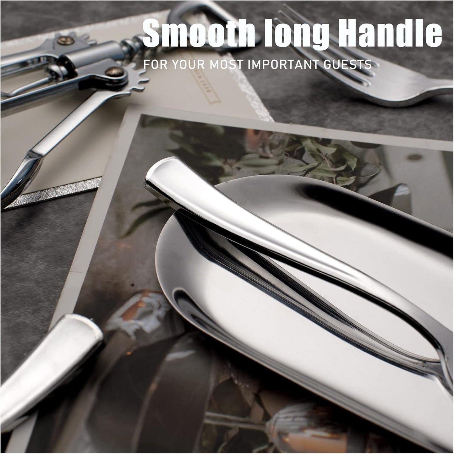 WDF 100 Piece Silver Plastic Forks - 7.4inch Silver Forks Disposable - Plastic Silverware for Dessert Cake - Heavy Duty Plastic Cutlery for Party or Daily Using