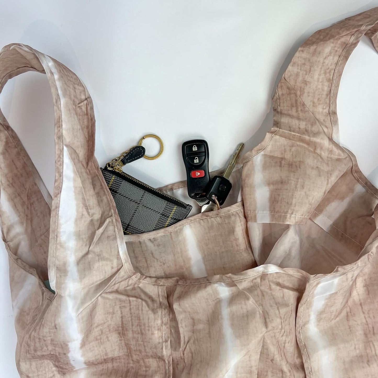 Reusable Grocery Bag - Stylish Shopping Bag for Groceries - Foldable Tote Bag - Medium Size