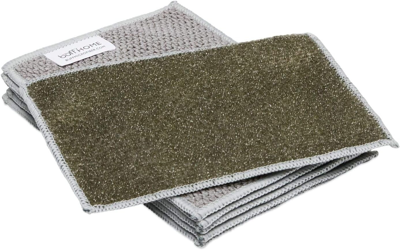 Microfiber Dish Cloths | Scrubs & Cleans: Dishes, Sinks, Counters, Stove Tops | Easy Rinsing | Machine Washable | 6 Pack (Size 4 x 6 inches)