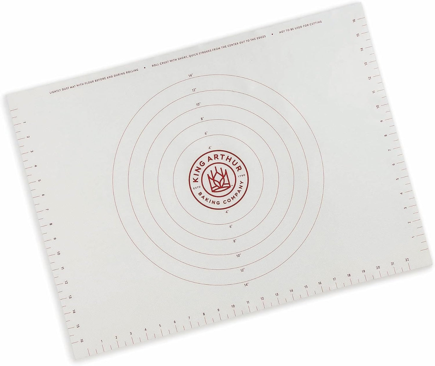 King Arthur Baking Company Rolling Mat, Non-Slip Non-Stick Silicone