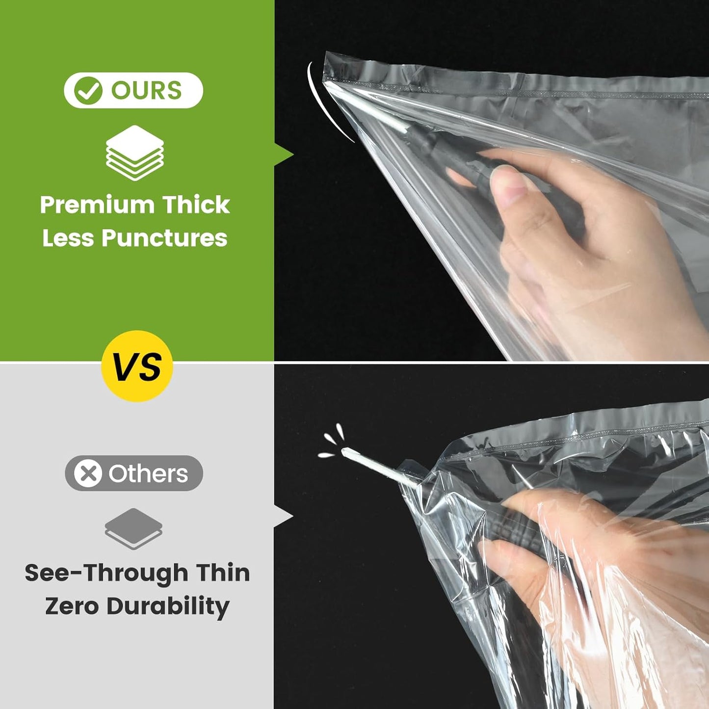 KOOC Slow Cooker Liners 13"x21" 30 Count Disposable Plastic Bags Pot Liners Cooking Bags Fit 3 qt to 8.5 qt Pot BPA Free