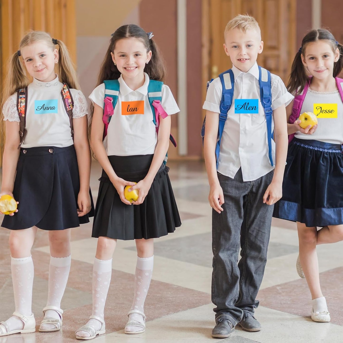 STARLIBOO 3"X5" Rectangle Color Coding Labels, Removable Square Label Inventory Stickers, Permanent Warehouse Moving Box Square Label (250Labels, Pink)