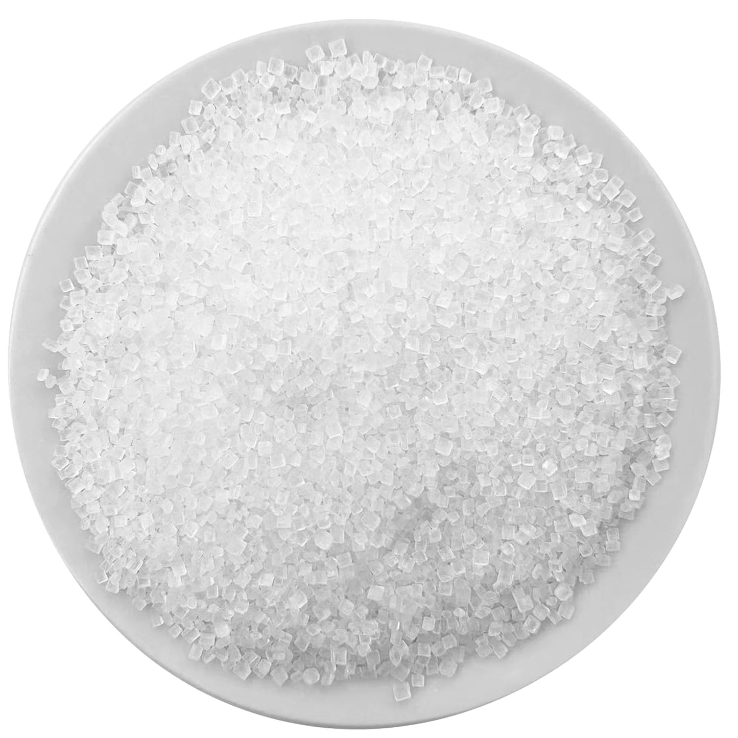 Sentovac White Sanding Sugar for Baking Edible Sparkling Sugar Sprinkles Coarse Sugar Crystals for Baking Topping Cake Cookie Cupcake Topper Ice Cream Decoration Supplies 3.2 OZ