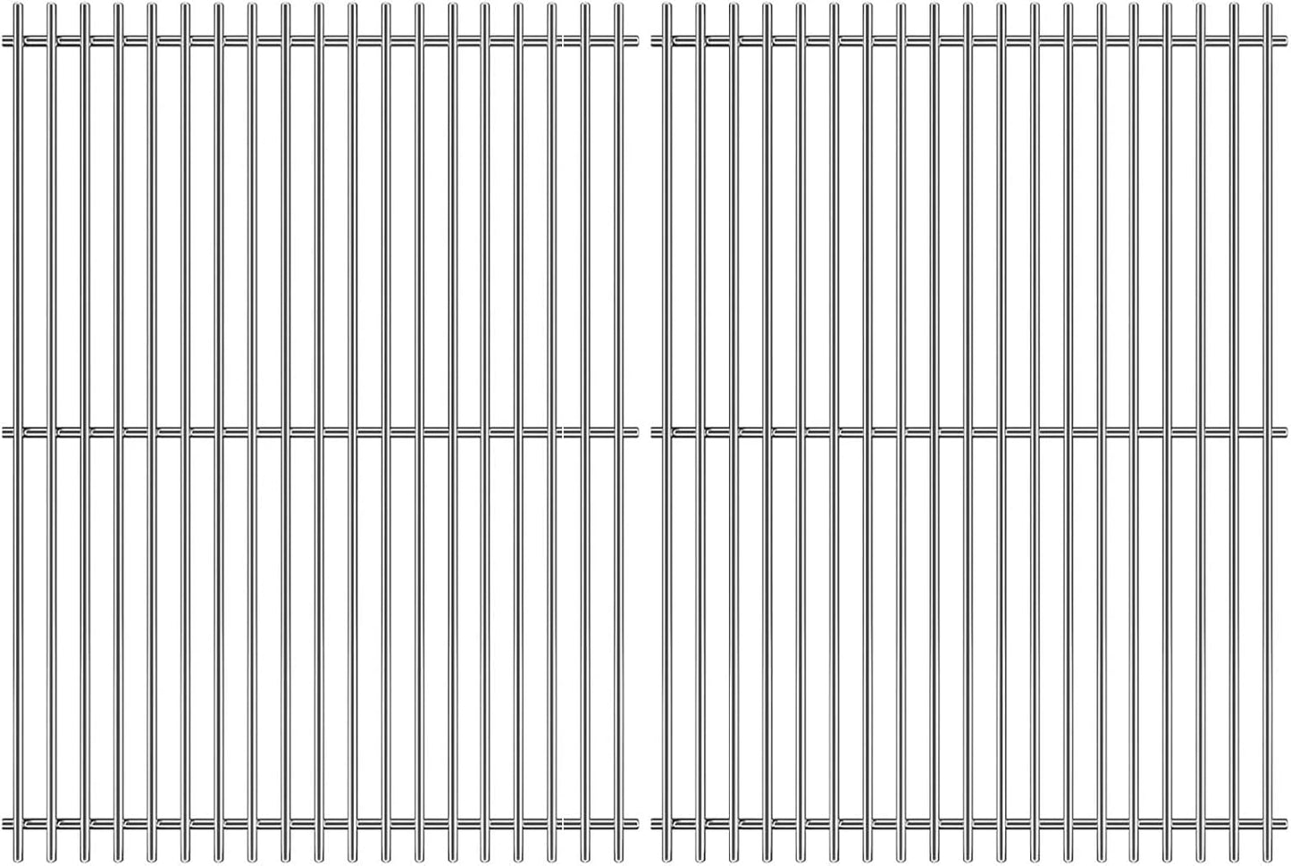 18.75" Cooking Grates for Weber Genesis II 300 and Genesis II LX 300 Series Gas Grills, Genesis II E&S 310 315 320 325 340, Stainless Steel Cooking Grid Replacement Parts for Weber 66095 84136
