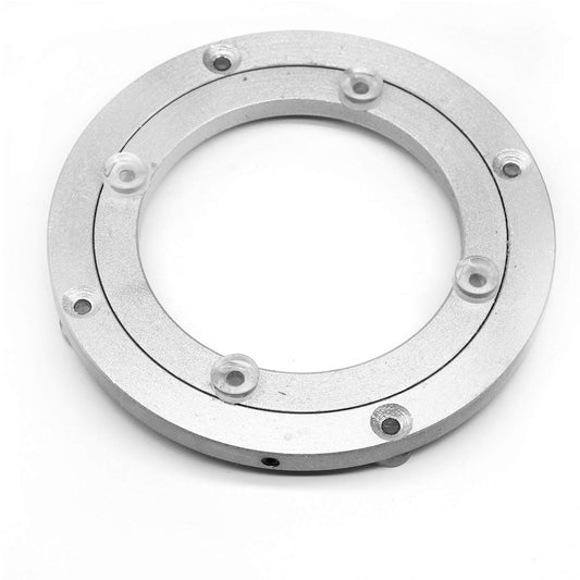 Aluminium Alloy Turntable Bearing, Heavy Duty Swivel Turntable Lazy Susan Rotating Bearing Turntable Round Dining Table Smooth Swivel Plate Hardware (140mm - 5.5inch)
