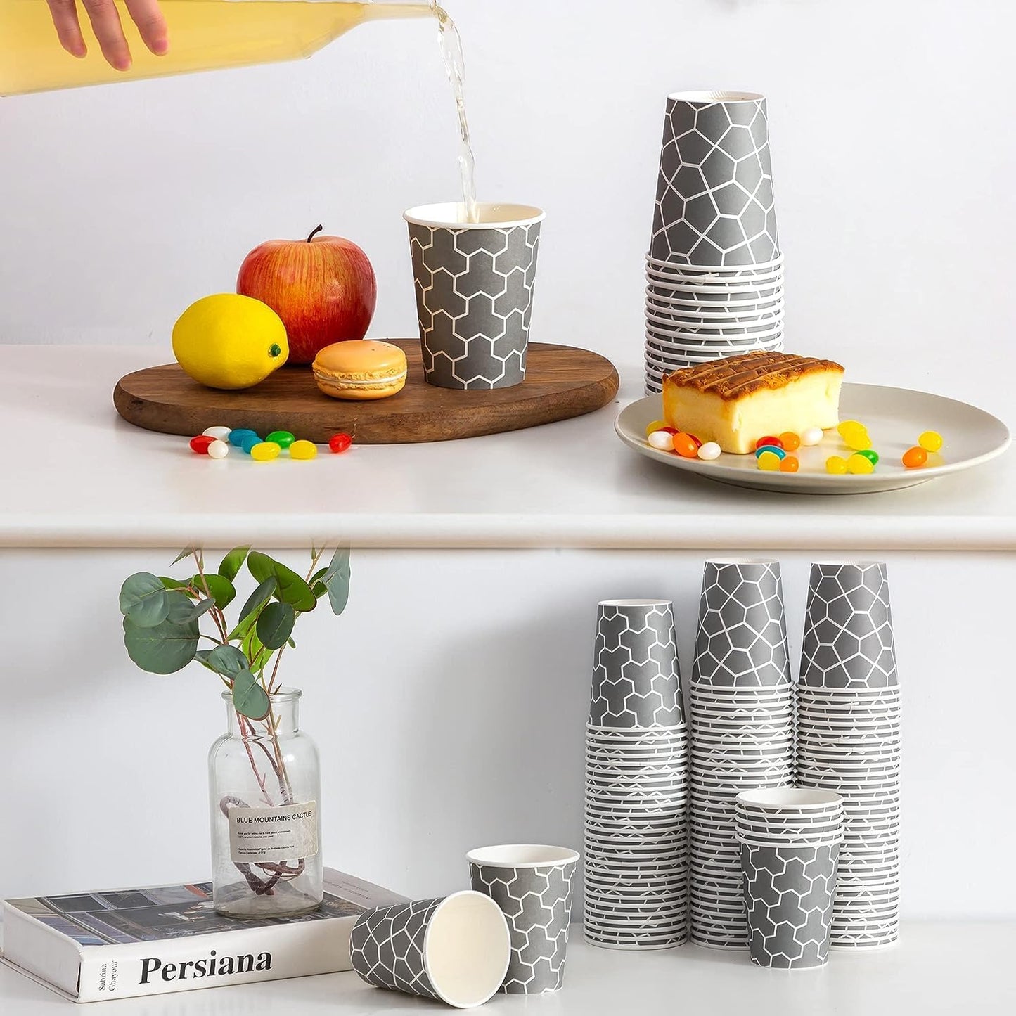 Coffee Cups 12 oz Paper Cups [1000 Count], Disposable Coffee Cups, 12 oz Hot/Cold Cups, Thickened Insulated Cup for Cafes, Office, Party, Home, Travel, and Events