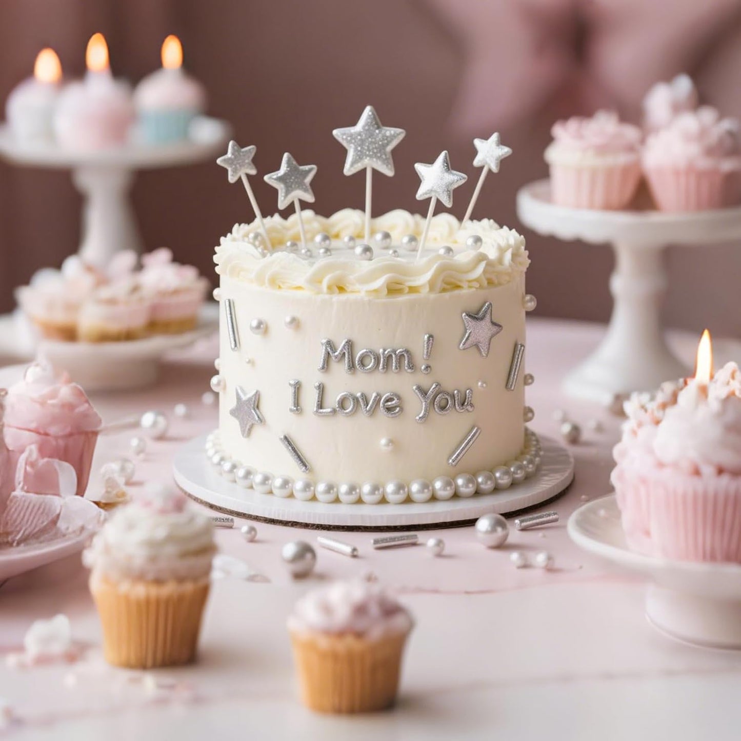 Silver Pearl Sprinkles,Edible Rods Pearl Sprinkles Mix Size,130g/4.58oz,Baking Edible Cake Decorations,Cupcake Toppers,Cookie Decorating Donuts Ice Cream,Holiday,Birthday Wedding Party,Valentines Christmas Supplies