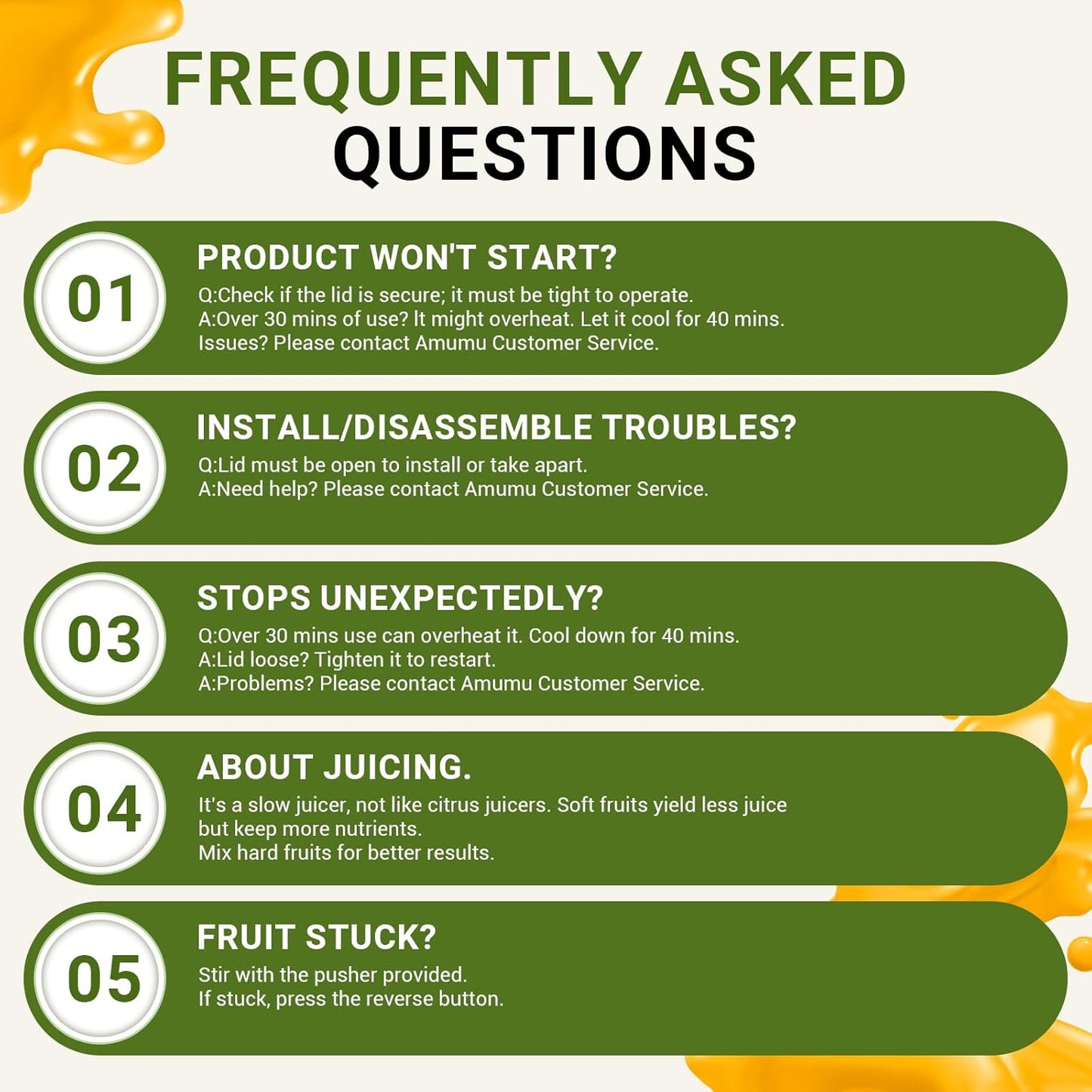 AMZCHEF Juicer Machines, 5.8" Extra Self-Feeding Cold Press Juicer for Whole Vegetable & Fruit, Juice Extractor Machine with Large Auger & Triple Strainers, Easy to Clean, High Juice Yield, Silver