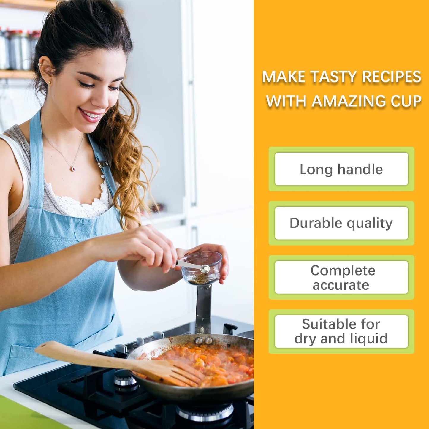 2PCS 1/4 Tsp(1.25ml) Single Measuring Spoon with Black Silicone Grip, Stainless Steel Individual Measure Scoop Only