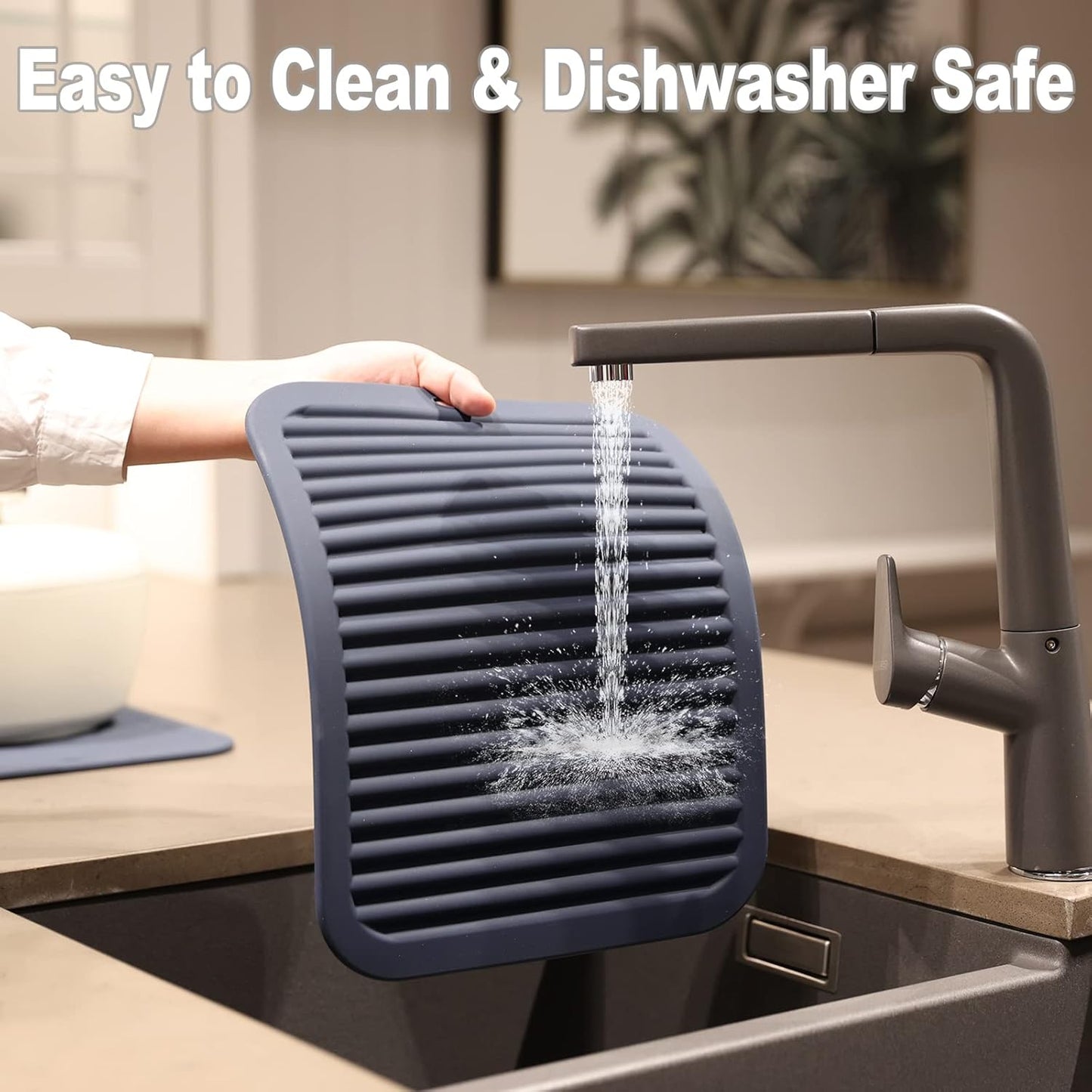 Joyhalo Silicone Trivet Mats Pot Holder Hot Pads Plate Holder Gripper Pad Garlic Peeler Drying Mat Coasters