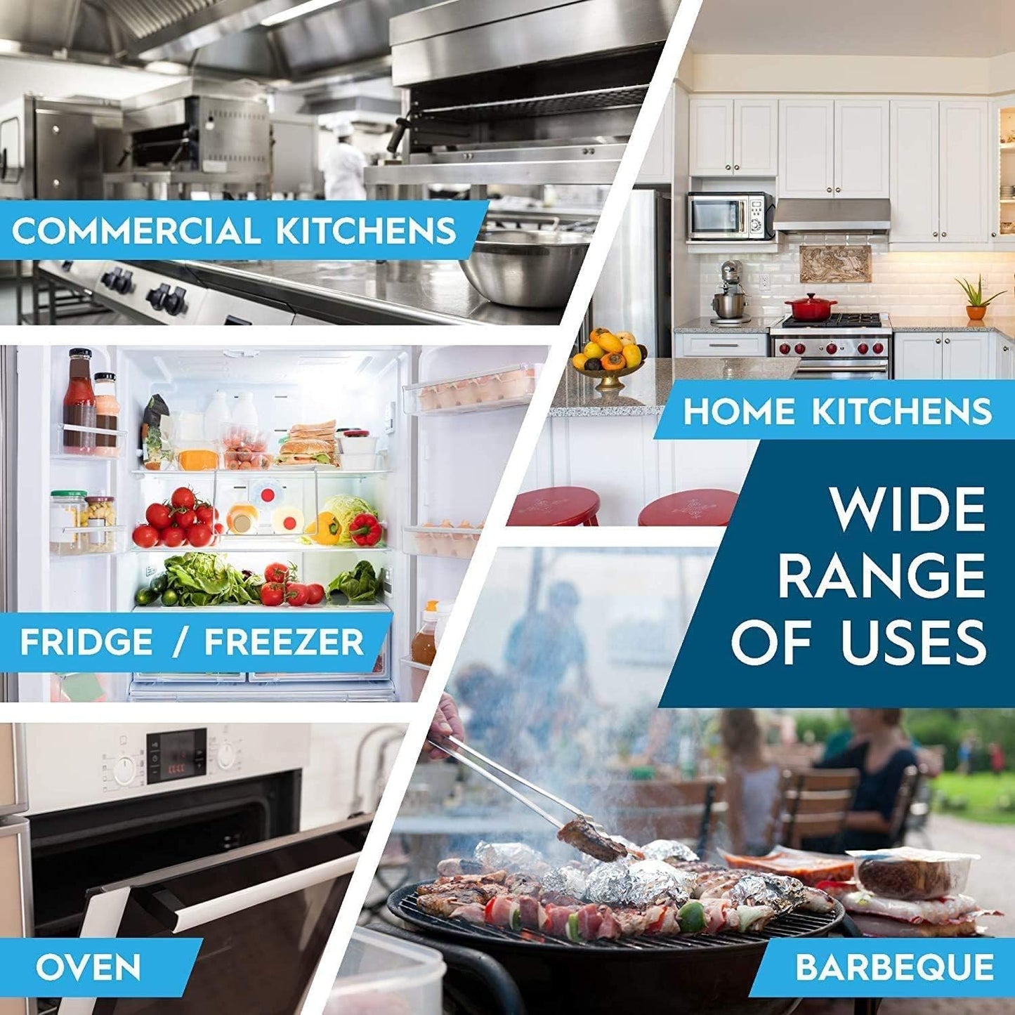 Rhino Aluminum Heavy Duty Aluminum Foil - 12 x 350 sf Long Roll, 25 Microns Thick Foil Heavy Duty Commercial Grade & Extra Thick, Strong Enough for Food Service Industry (Pack of 1)