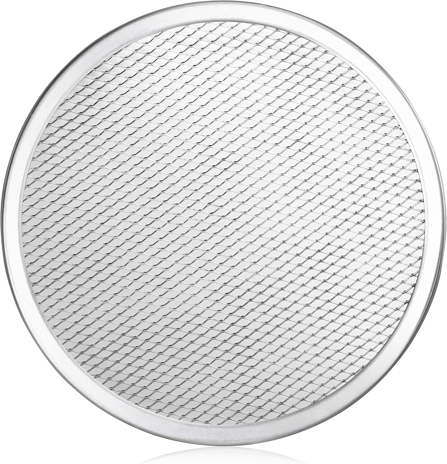 New Star Foodservice 50998 Restaurant-Grade Aluminum Pizza Baking Screen, Seamless, 20-Inch, Pack of 6