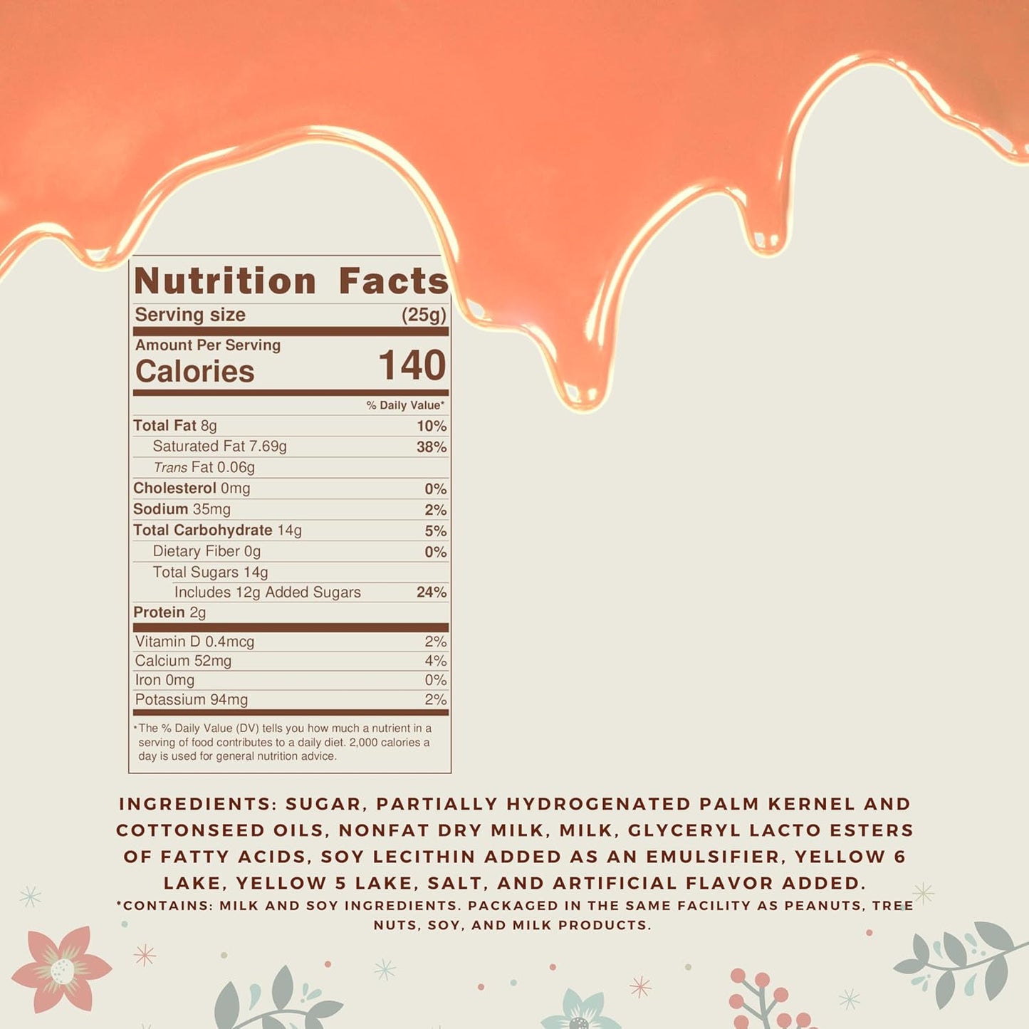 KIDU Orange Chocolate Melting Wafers 16 Ounces Bulk Perfect For Dipping, Deserts, Baking And More - 1 Pound