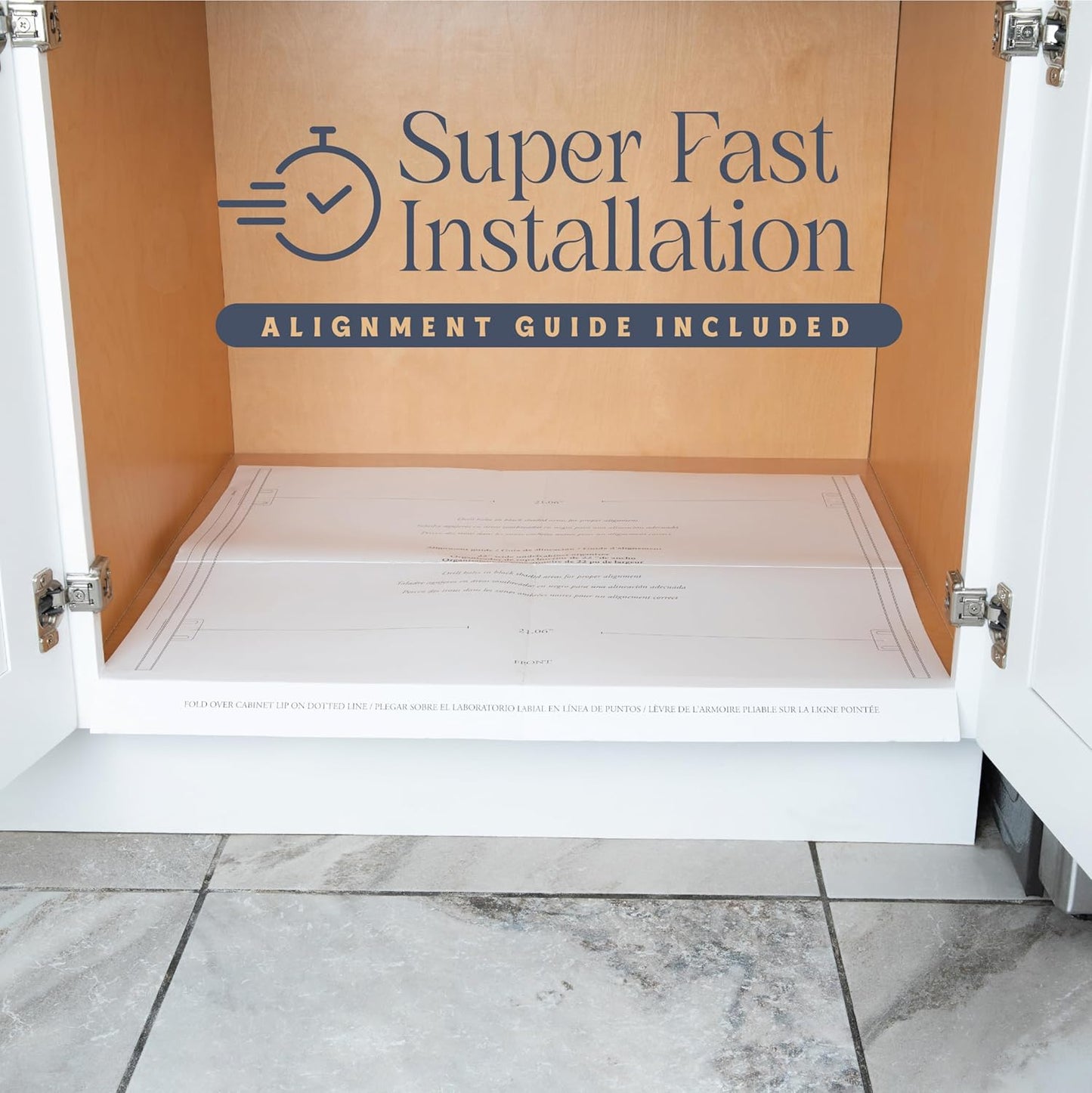 HOLDN’ STORAGE Pull Out Cabinet Organizer, Heavy Duty Caddy w/Lifetime Limited Warranty -26”W x 21”D - Requires At Least 27-1/4” Cabinet Opening, Steel Metal Cabinet Drawers Slide Out, Chrome