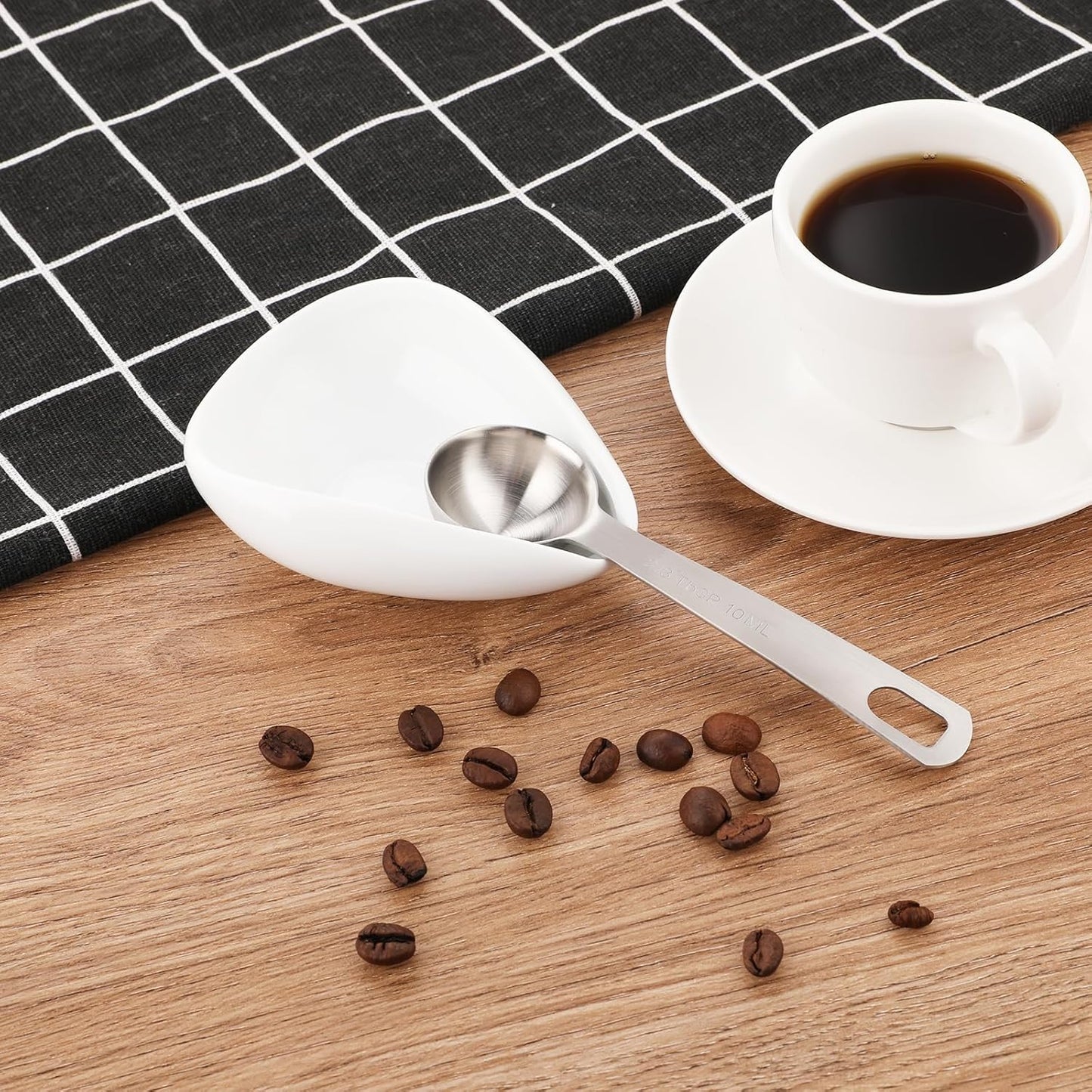 10ML / 2/3TBSP Measuring Spoons, 2 Pcs Stainless Steel Tablespoon, Small Metal Teaspoons for Measuring Dry and Liquid Ingredients