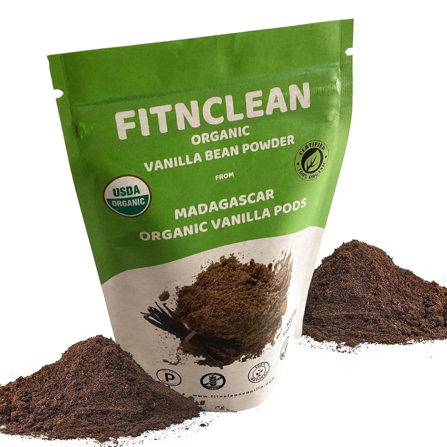 1oz Certified USDA Organic Madagascar Vanilla Bean Powder. Raw Natural Pure Unsweetened No Additives NON-GMO