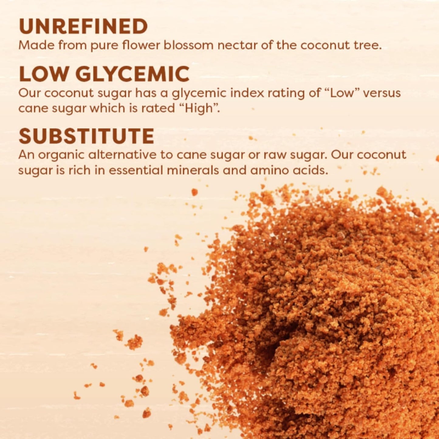 Big Tree Farms Organic Brown Coconut Sugar - Coconut Palm Sugar, Unrefined, Fine Crystals, Cane Sugar Replacement, Coconut Blossom Nectar, Vegan, Perfect for Baking - 1 Pound (Pack of 1)