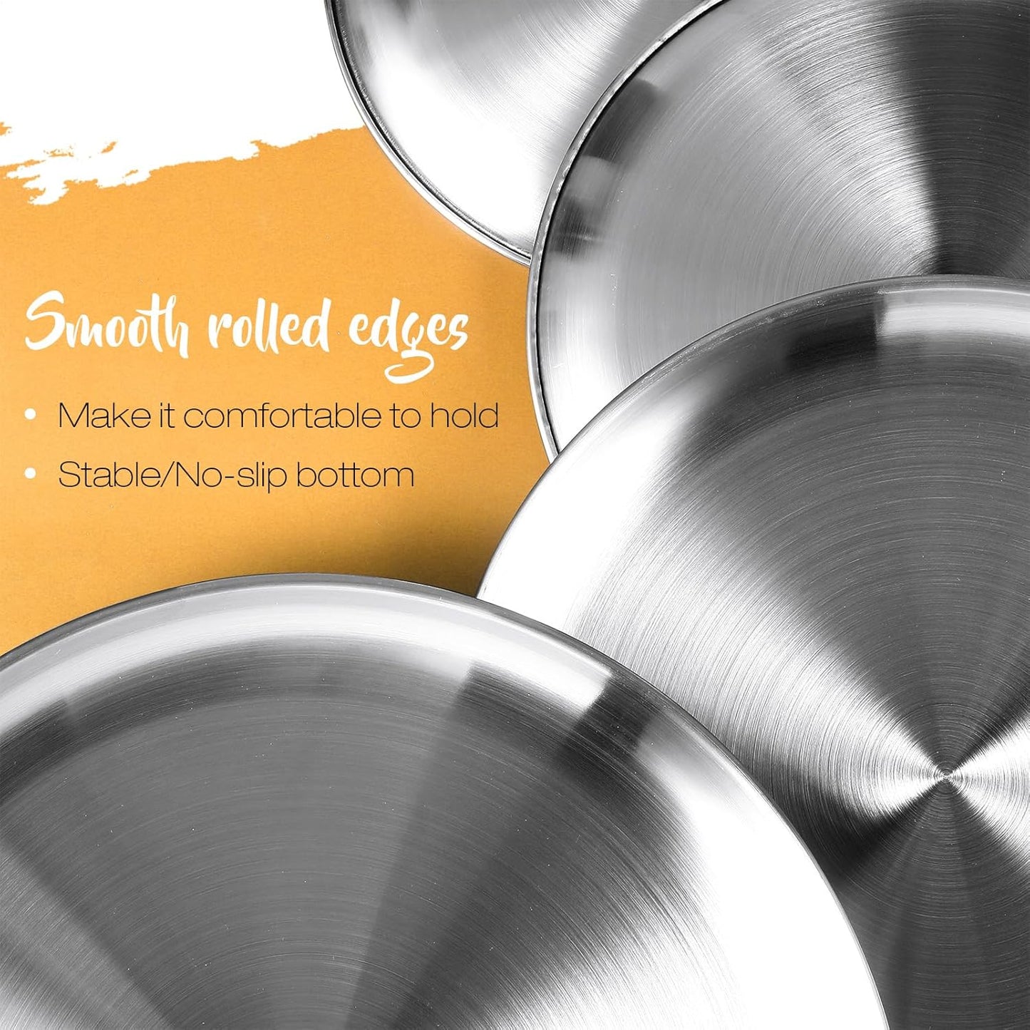 Thenshop 8 Pieces Pizza Pans Bulk Stainless Steel Sets Round Bakeware Pizza Trays for Oven Kitchen Baking Home Restaurant Safe Sturdy Reusable Easy Clean(8 Inch 9 Inch 10 Inch 12 Inch,Silver)